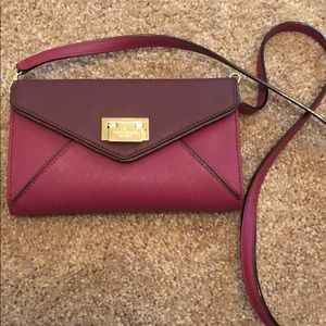 Wine colored Kate Spade crossbody